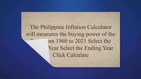 Philippine Inflation Calculator – CreatifWerks.